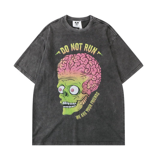 Camiseta Retro Estilo Americano Manga Corta para Hombre - Image 2