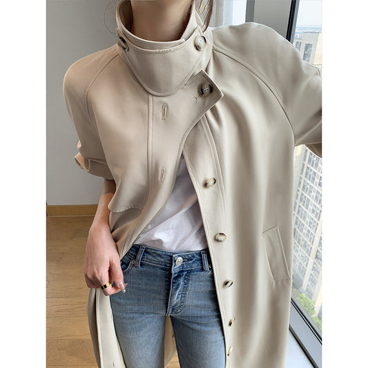 Abrigo Ejecutivo para Mujer Otoño - Corte Elegante Abotonado Cintura Marcada - Image 2