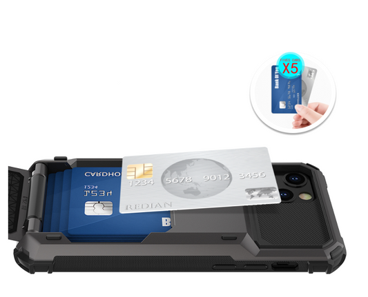 Funda Protectora Flip Card para Teléfono - Doble Protección Antiimpacto - Image 2