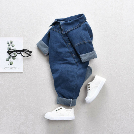 Mono Infantil Personalizado en Denim con Bolsillos - Image 2
