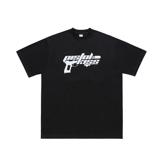 Camiseta Hip Hop Rock Suelta Manga Corta con Diseño Estampado para Hombre - Image 2