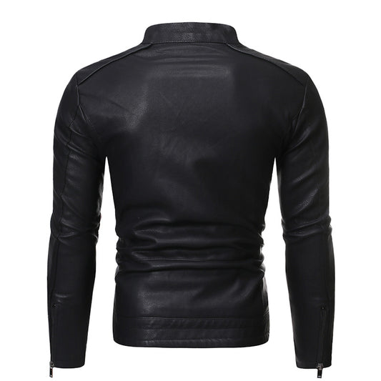 Chaqueta de Cuero para Motociclista Estilo Europeo y Americano - Image 2