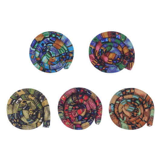 Bandas Flexibles para Rastas de Colores con Cierre Espiral - Image 2