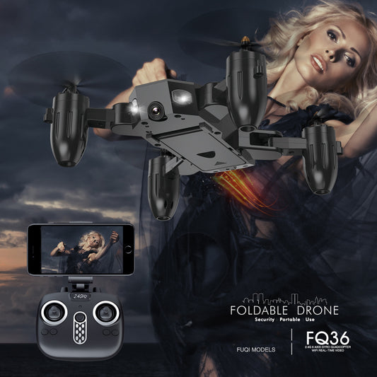 Dron Plegable FQ36 con WiFi y Control Remoto Aéreo - Image 2