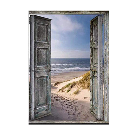 Pintura de Diamantes Completa: Playa y Atardecer - Image 2