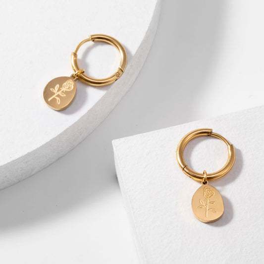 Juego de Aretes y Collar en Oro 18K Diseño Minimalista - Image 2