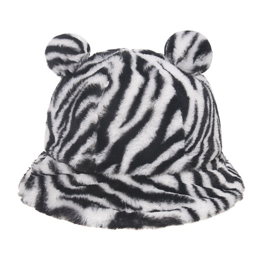 Gorro Pescador con Orejas de Oso y Estampado de Leopardo - Image 2