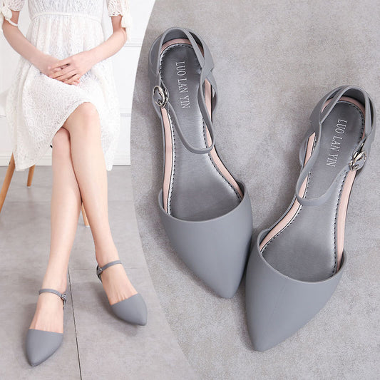 Sandalias Baotou de Gelatina Estilo Coreano para Mujer Verano - Image 2