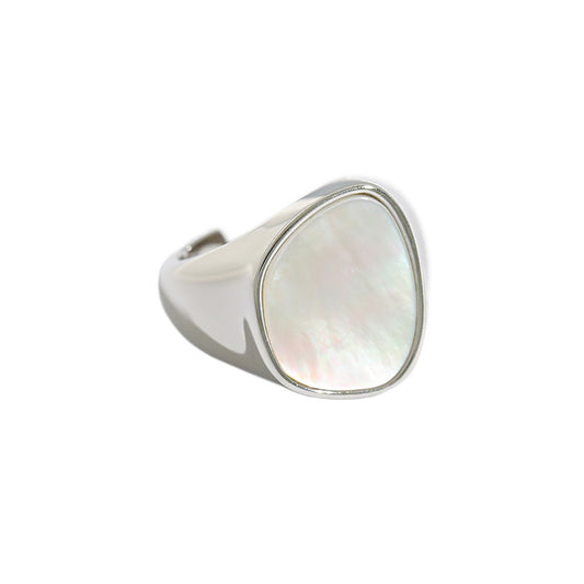 Anillo de Plata Esterlina S925 con Madreperla Natural - Image 2