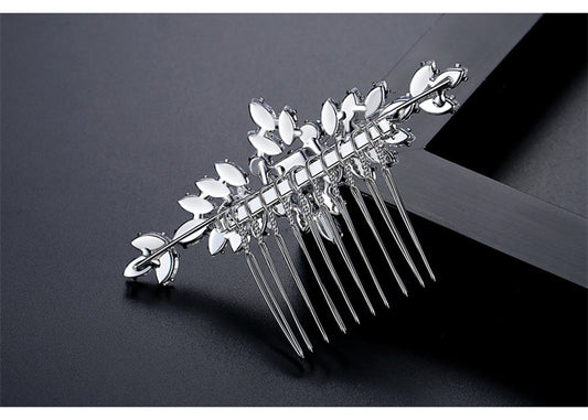 Peineta de Plata S925 con Moissanita - Accesorio Nupcial de Lujo - Image 2