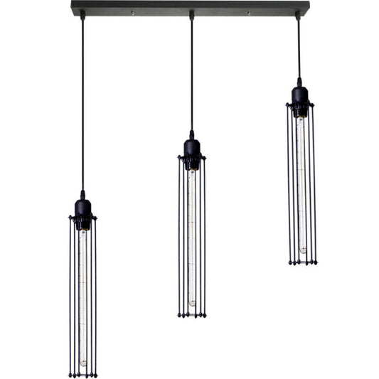 Lámpara de Techo Industrial Retro de Tres Brazos - Decoración Personalizada para Comercios - Image 2