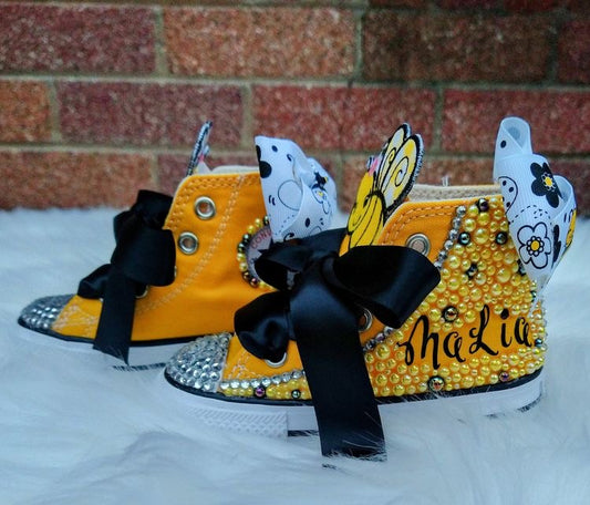 Tenis de Lona con Diseño de Abeja Cartoon - Estilo Personalizado - Image 2