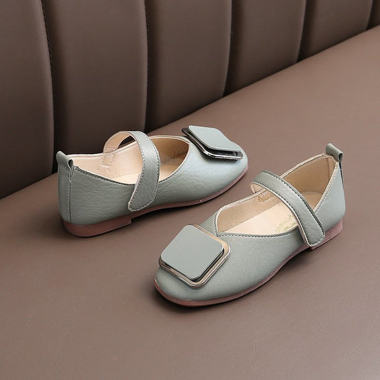 Zapatos de Cuero Suave Retro para Niñas - Diseño Versátil - Image 2