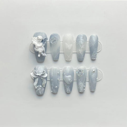 Esmalte de Uñas Ángel Azul Neblina Yunchuan - Image 2