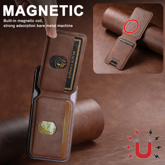 Soporte Magnético Universal para Teléfono con Anillo MagSafe y Cuero PU - Image 2