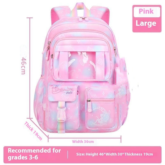 Mochila Escolar Fantasía Niña Gran Capacidad - Image 2