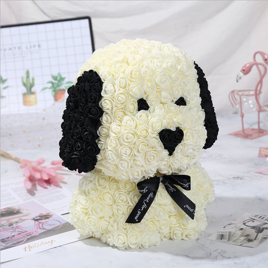 Jabón Floral Rosa Pug San Valentín - Osito Perro Aromático Decorativo - Image 2