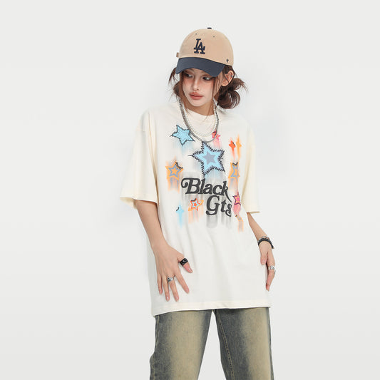 Playera Hombre Estrellas Sueltas Estampado - Image 2