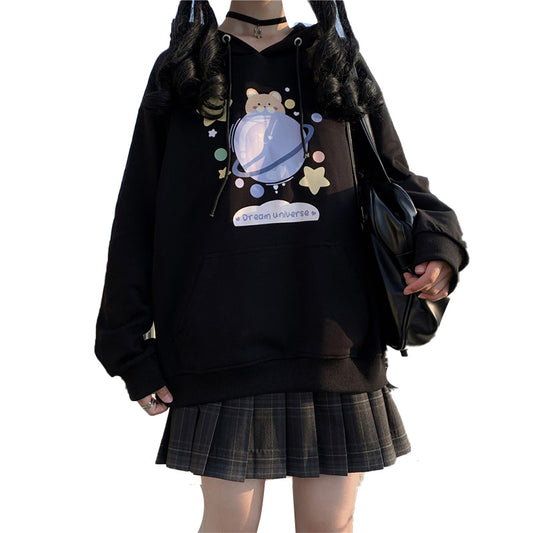 Sudadera Holgada Trendy para Niñas - Top Ligero Escuela Secundaria - Image 2