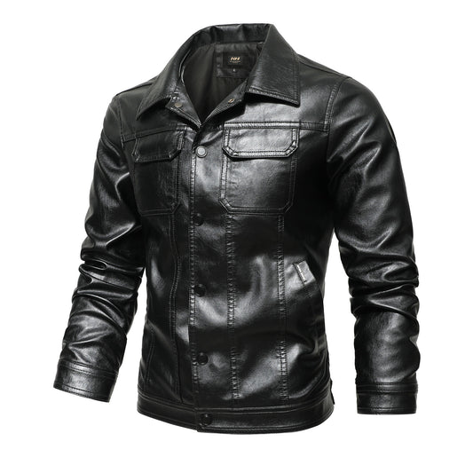 Chaqueta de Cuero para Trabajo Primavera y Otoño - Image 2
