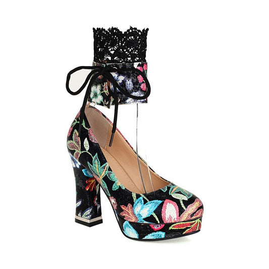 Zapatos de Tacón Grueso para Mujer - Elegancia y Comodidad Primavera-Otoño - Image 2