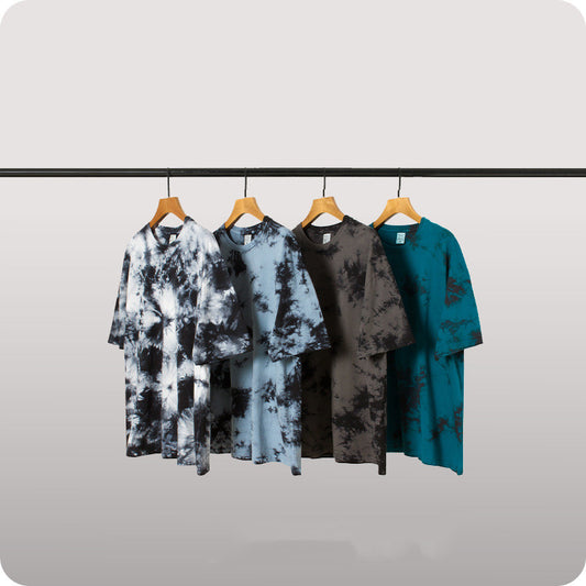 Camiseta Tie Dye Irregular para Hombre - Manga Corta - Image 2