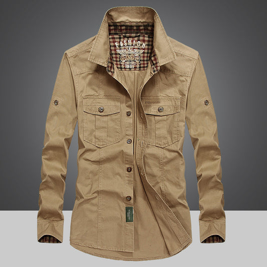 Camisa Manga Larga Algodón Hombre - Colección Primavera Otoño - Image 2
