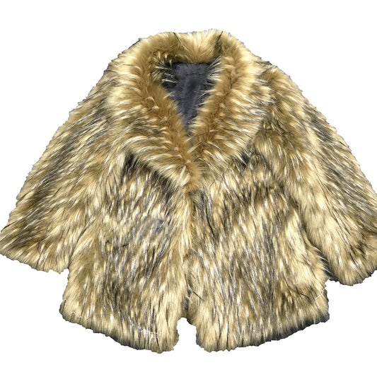 Abrigo Largo de Invierno Estilo Coreano con Cuello Solapa y Detalles de Piel de Zorro - Image 2