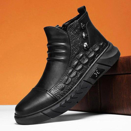 Botas Martin Altas Casuales Estilo Británico para Hombre - Image 2