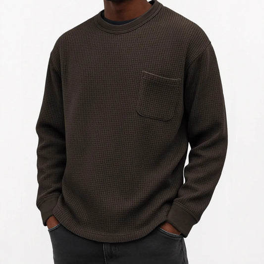 Sudadera Casual Cuello Redondo Manga Larga Talla Grande para Hombre - Image 2