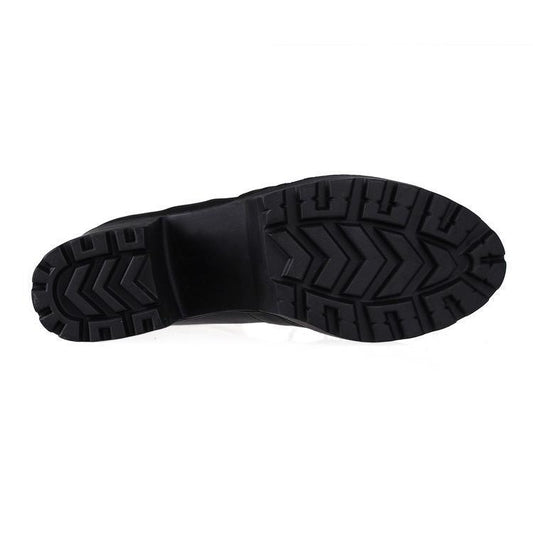 Botas Cortas Punta Redonda para Mujer con Tacón Grueso - Image 2
