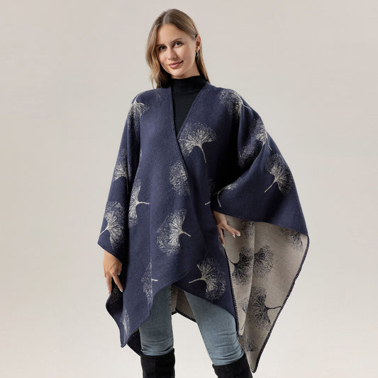 Chal de Verano Hoja de Ginkgo - Elegancia de Alto Nivel - Image 2