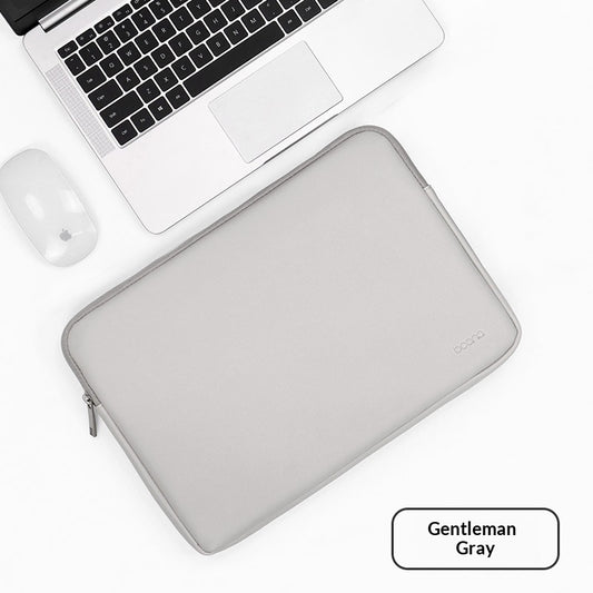 Funda Protectora de Cuero para Laptop con Bolsa Interior - Image 2