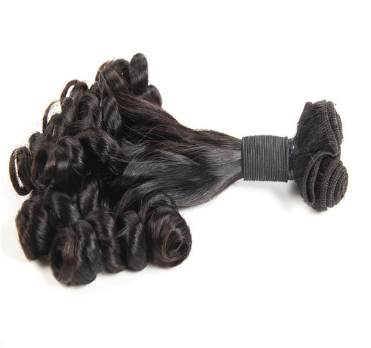 Peluca Trenzada Europea Americana de Cabello Real - Extensiones de Cabello Tejido - Image 2