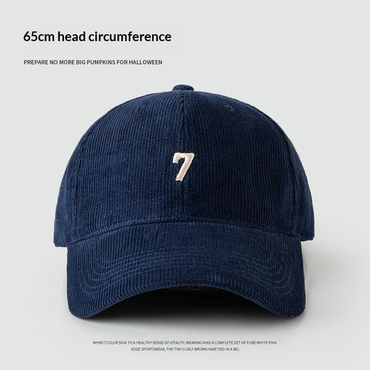 Gorra de Béisbol Pana Ancha Elegante y Versátil para Hombre - Image 2