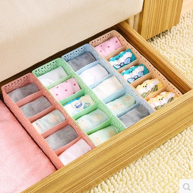 Organizador de Plástico Apilable 5 Compartimentos para Ropa Interior y Calcetines - Image 2