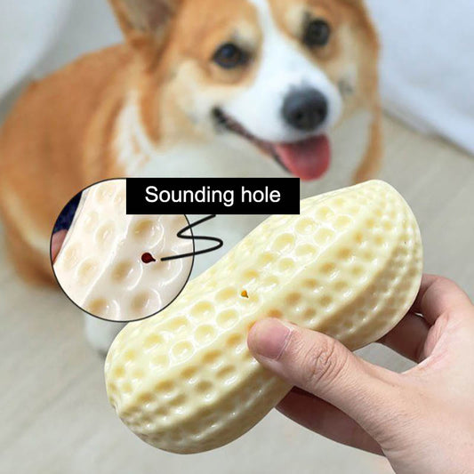 Juguete Masticable para Perros Pequeños y Medianos - Juguete Interactivo Resistente con Forma de Cacahuete - Image 2