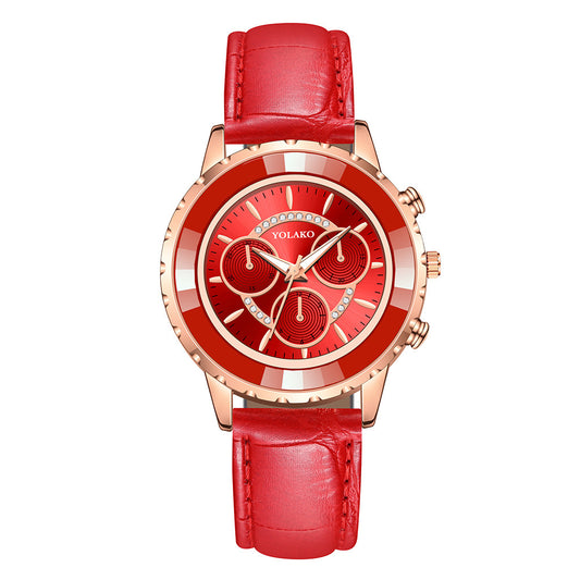 Reloj de Cuarzo Unisex con Diseño de Tres Ojos - Versátil y Moderno - Image 2