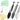 Small Silicone Tongs 7-Inch Mini Serving Tongs, Set of 3 (Black Gray White) - Tekeno