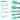 Silicone Spatula Set of 5,High Temperature Resistant, Food Grade Silicone, Dishwasher Safe, for Baking, Cooking (Aqua Green Black, Split-Type) - Tekeno