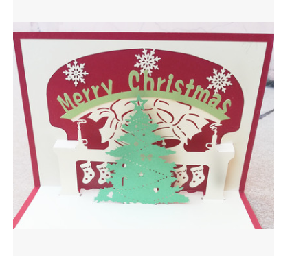 Tarjetas Navideñas 3D Estéreo Mayoreo - Saludos Creativos Hechos a Mano - Image 2