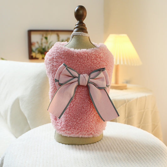 Chaleco Mascotas con Moño - Poliéster Confort - Image 2