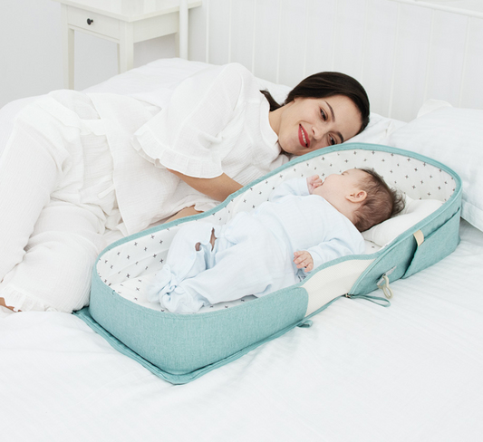 Cuna Portátil Plegable con Protección Antipreisón - Image 2