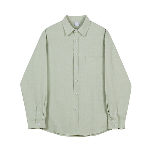 Camisa Japonesa Minimalista Estilo Coreano - Diseño Moderno y Elegante - Image 2