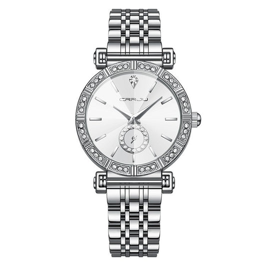 Reloj para Mujer con Correa de Acero y Diamantes Incrustados - Image 2