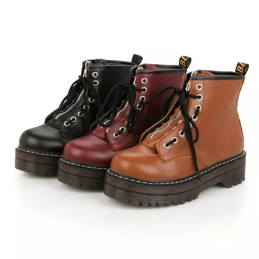 Botas Martin para Mujer con Suela Antideslizante y Caña Gruesa - Image 2