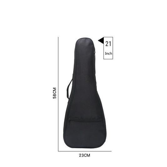 Ukelele Negro con Bolsa de Transporte Impermeable Oxford - Image 2