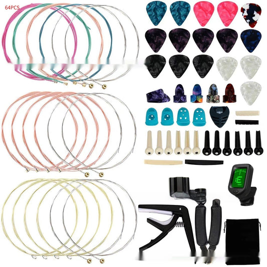 Kit Completo de Accesorios para Guitarra - Púas, Cuerdas y Estuche - Image 2