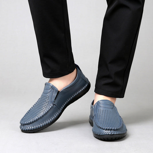 Zapatos Casuales de Cuero para Hombre - Estilo Moderno y Versátil - Image 2