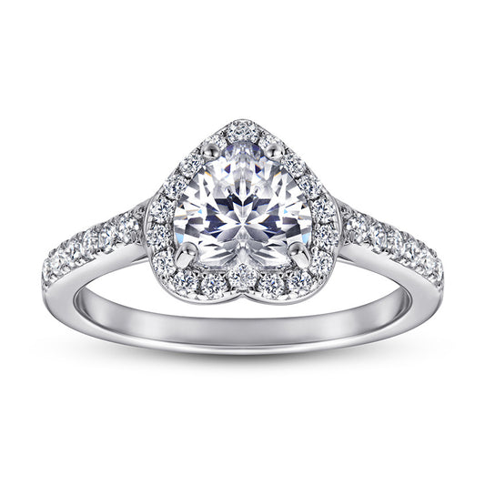 Anillo de Corazón en Plata 925 con Circonita - Elegancia y Brillo Duradero - Image 2